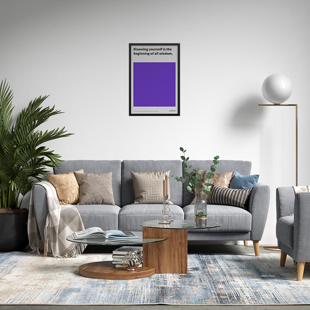 knowing-yourself-is-the-beginning-of-all-wisdom._1352021-Q49-D13-0-7947_1000_blackframed_wall_443